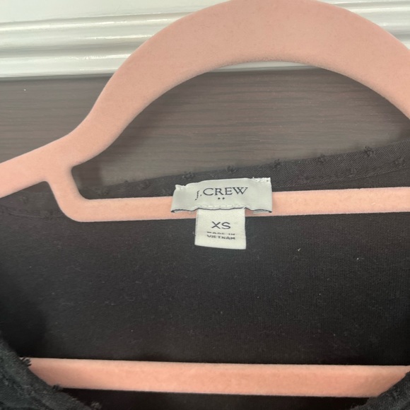 Women’s clip dot crew neck top in black by J Crew Factory - Picture 2 of 3